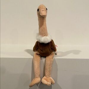 TY Beanie Baby - Stretch the Ostrich - NWT!! vintage toys toy plush stuffed